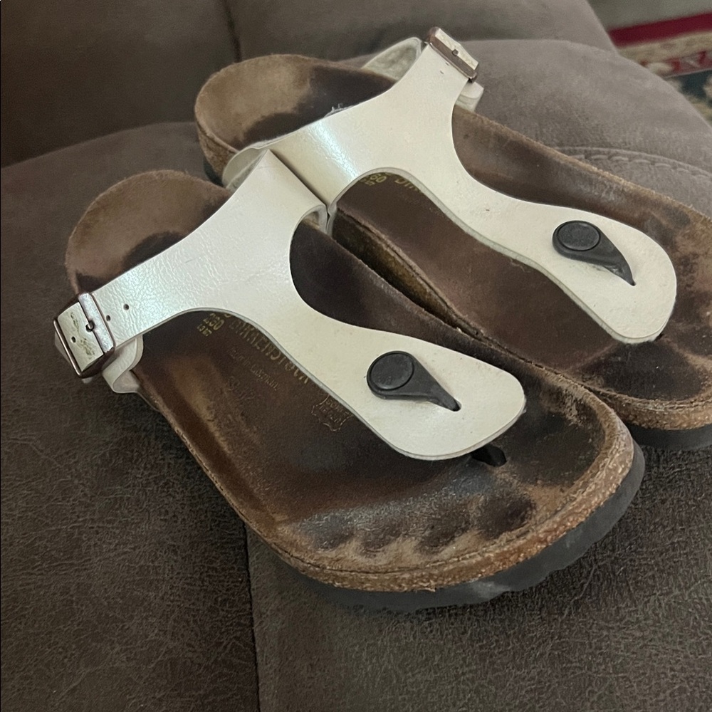 Birkenstock cream GizahLeather Sandals